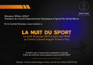Invit Nuit du Sport Verso