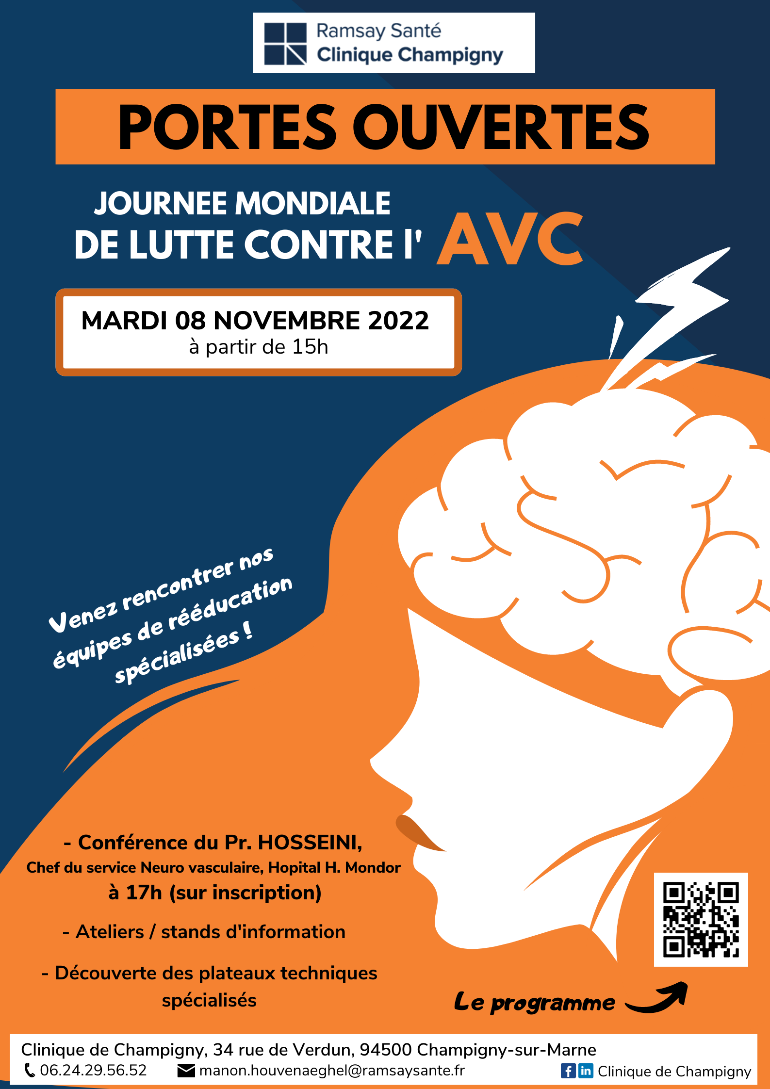 Journ e Mondiale De Lutte Contre L AVC Rendez vous La Clinique De 