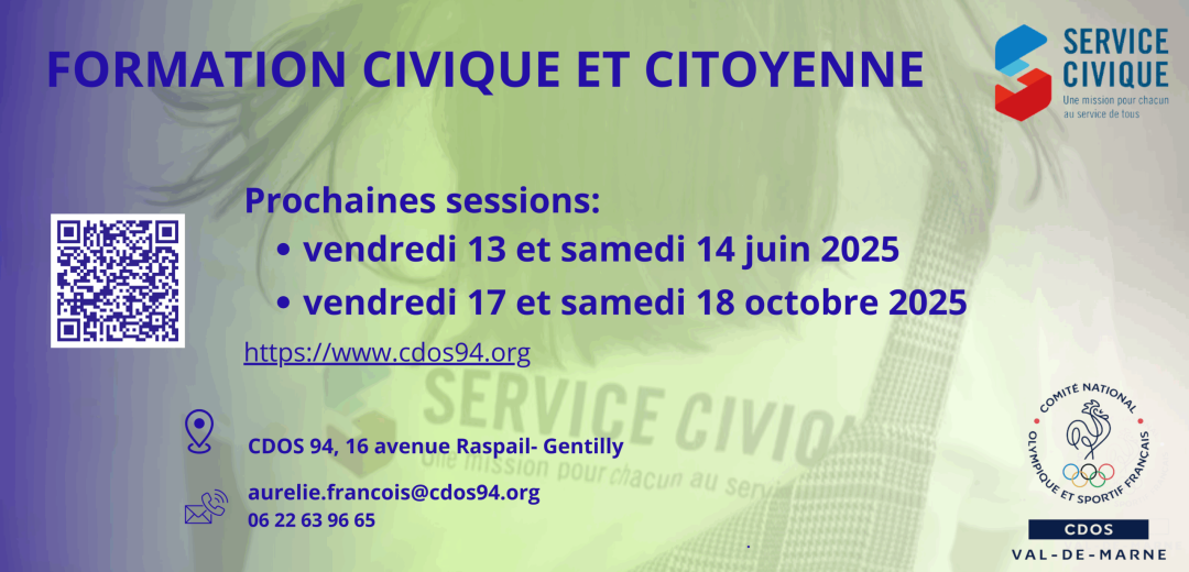 FORMATION CIVIQUE ET CITOYENNE (juin, octobre 25)