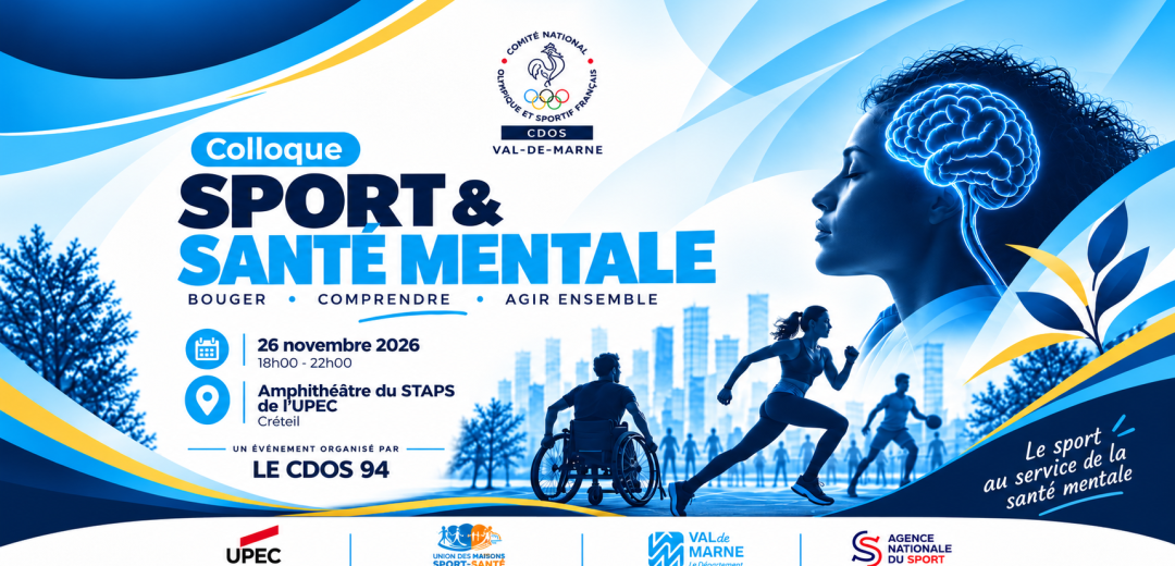 bannière Colloque Sport et Santé Mentale